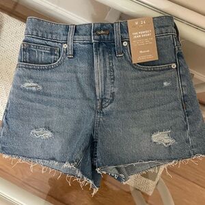 Madewell Women's Blue Denim Shorts